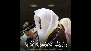 (ومن يتق الله بجعل له مخرجا) تلاوة مميزة للشيخ ياسر الدوسري من سورة الطلاق