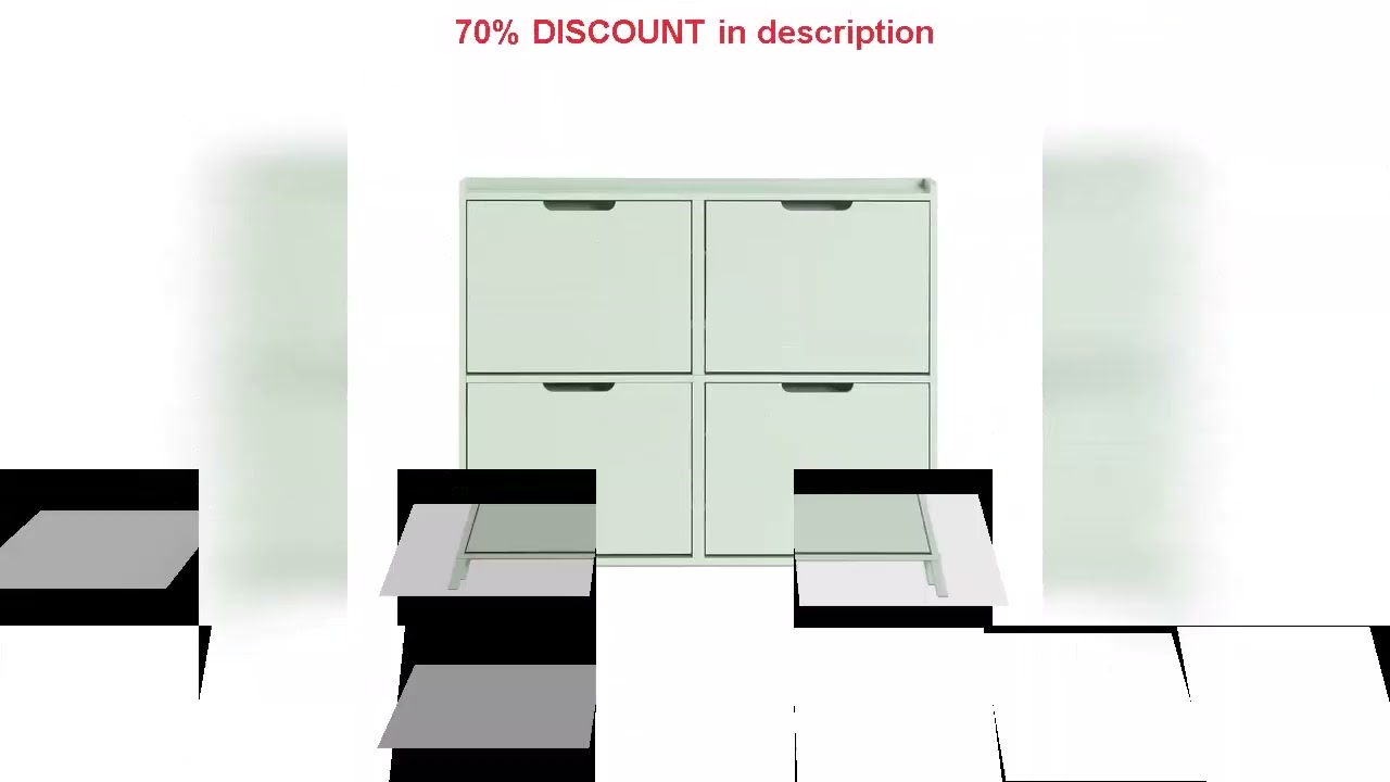 A must-have product! SoBuy FSR100 4 flap shoe rack 8 shelf surface shoe cabinet narrow shoe chest