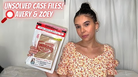 UNSOLVED CASE FILES MYSTERY MURDER GAME! AVERY & ZOEY GARDNER CASE.. let