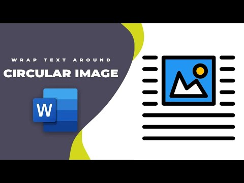 How to wrap text around a circular image in word