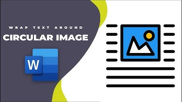 How to wrap text around a circular image in word