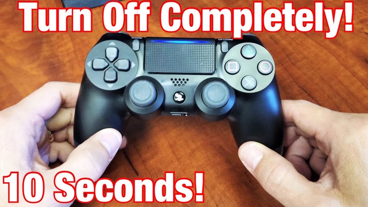 det kan nedadgående vokal PS4 Controller: How to Turn Off Without PS4 Console (10 Seconds) - YouTube
