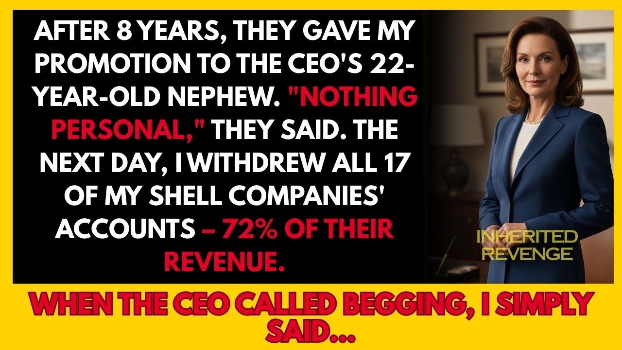 The Company Gave My Promotion To The CEO's Nephew. They Didn't Know I Was Their Biggest Client