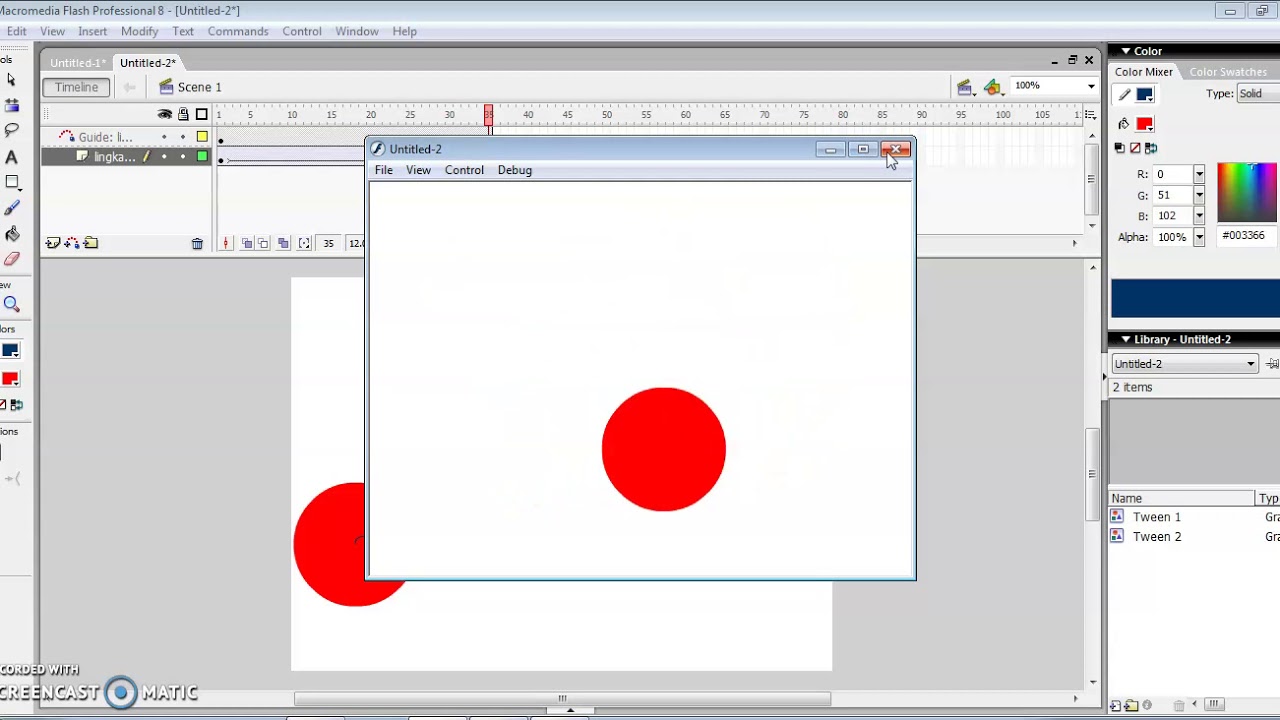 #TEKNIK MOTION GUIDE MACROMEDIA FLASH 8 - YouTube