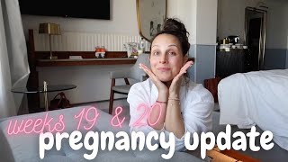 WEEKS 19 &amp; 20 PREGNANCY UPDATE | babymoon &amp; anatomy scan!