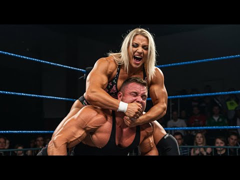 Strength Unchained. (Female bodybuilders defeat men in mixed wrestling)