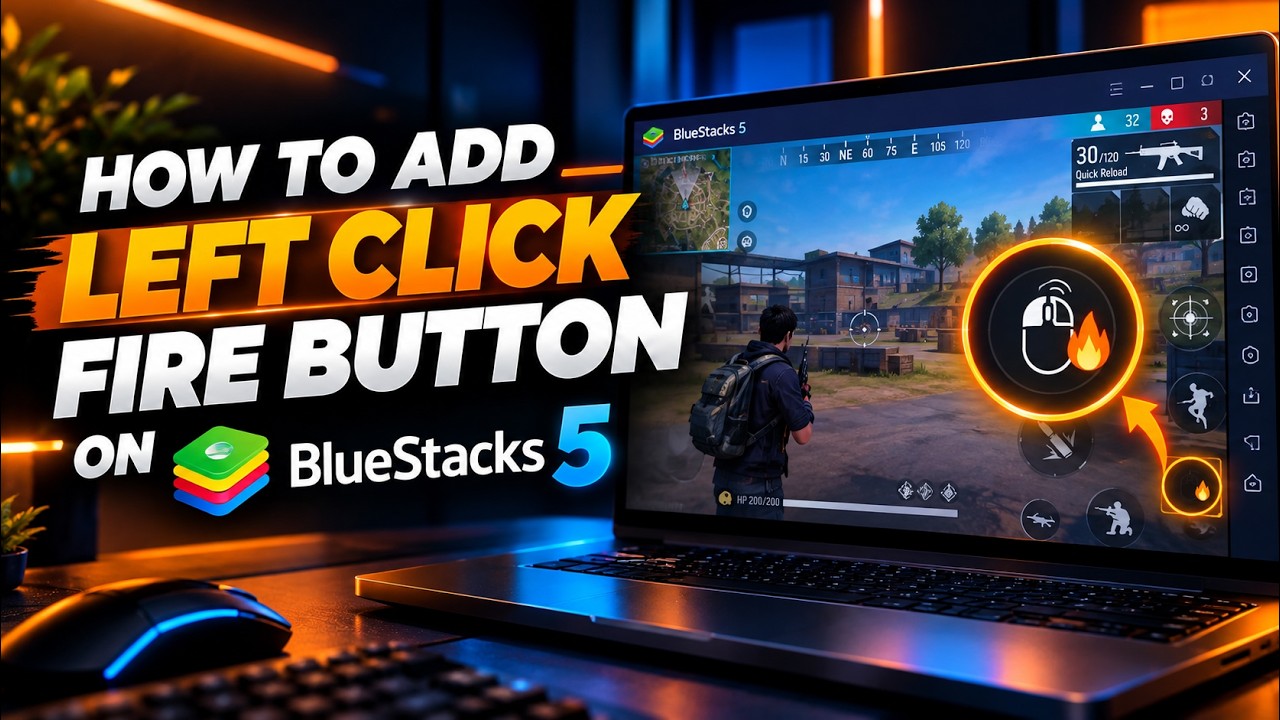 How to Add Left Click Fire Button on BlueStacks 5 [Easy Guide] - YouTube