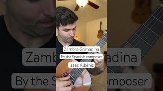 A captivating moment of Zambra Granadina by Isaac Albéniz. #classicalguitar #guitar #acousticguitar