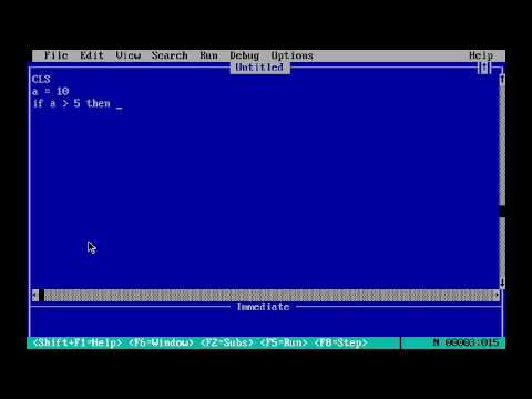 Control Statements | Branching Statements (IF...THEN, IF...THEN...ELSE) | QBASIC Tutorial - 5