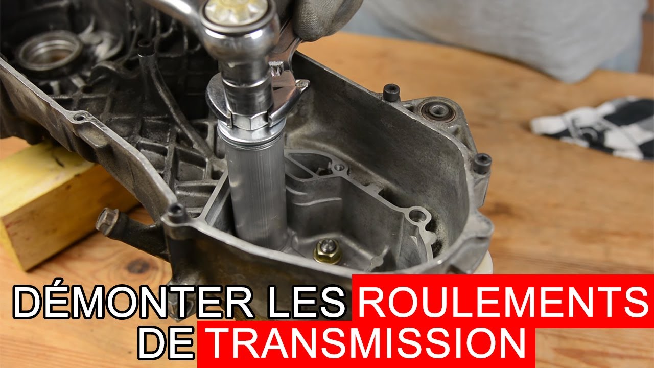 How to easily pull out the transmission bearings from an Aerox Jog-R Bw's  F12 F15 Aprilia SR ? 