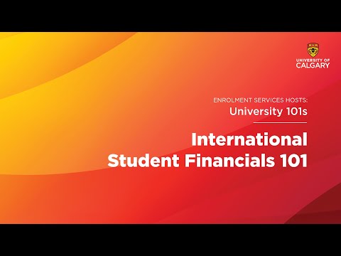 University 101s - International Student Financials 101