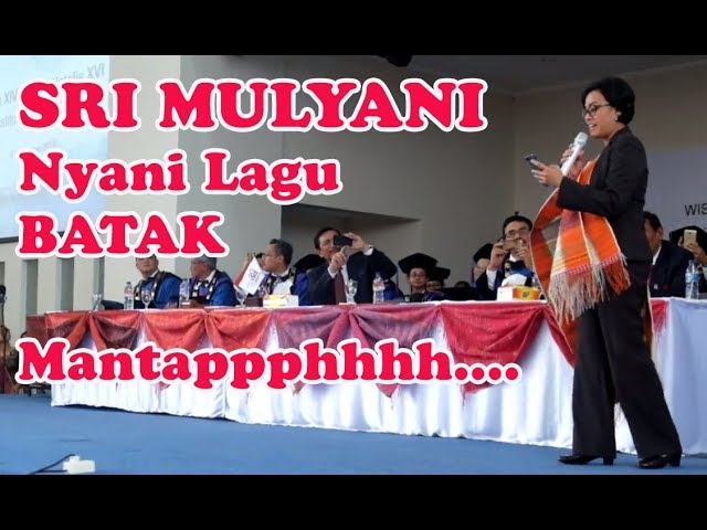 Wow.. Orang Batak Bangga Menteri SRI MULYANI Nyanyi Lagu Batak - Sai Anju Ma Au -Salut Bah class=