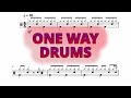 One Way Twenty One Pilots Drums Sheet Music 