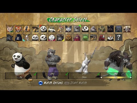 PO VS ALL VILLIANS KUNGFU PANDA GAMEPLAY