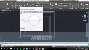 How to offset and mirror objects in AutoCAD