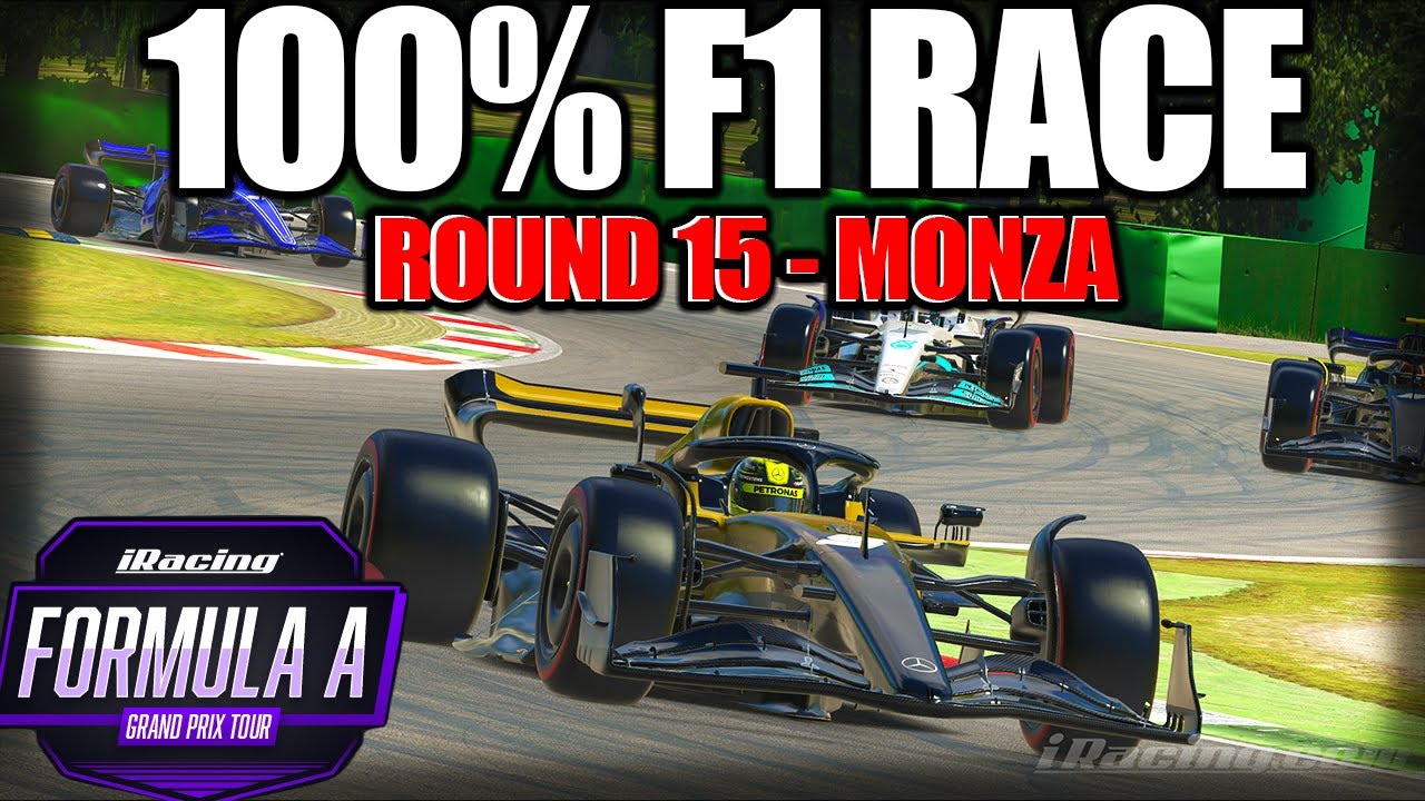 🔴 100% F1 Race - iRacing Grand Prix Tour - Round 15 MONZA