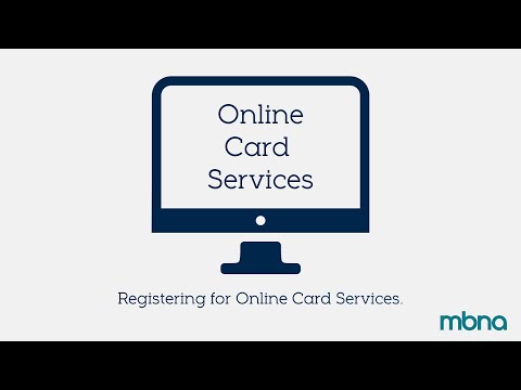 Registering for Online Card Services | MBNA