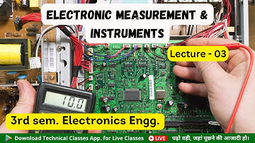 Electronics Measurement & Instruments (Lecture-3) || 3rd Sem Electronics || SBTE Bihar Polytechnic
