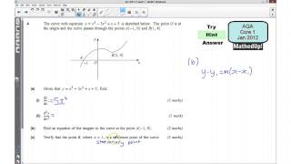 AQA Core 1 Jan 2012 Q4abc