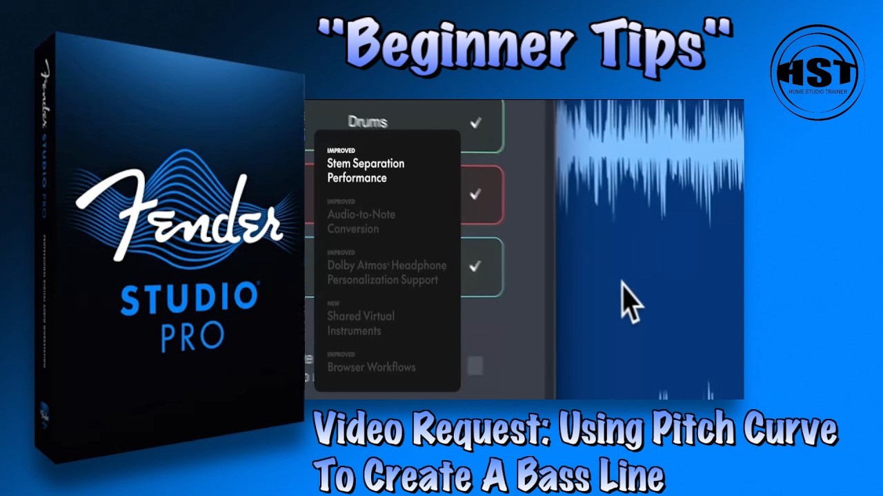 Video Request: Using Pitch Curve To Create A Bass Line - Fender Studio Pro