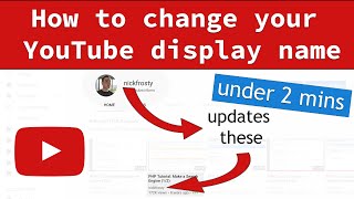 How to change YouTube channel name | How to Change Username | Update YouTube display name (2020)
