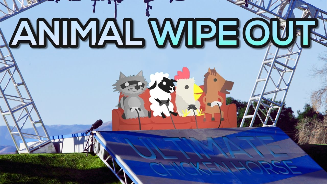 ANIMAL WIPE OUT - Ultimate Chicken Horse Funny Moments 