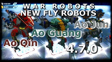 War Robots - NEW Flying Robots | Ao Qin,  Ao Guang, Ao Jun (WR Dragons, fast review)