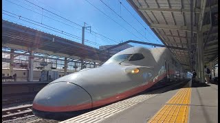 高崎駅8:59入線「上越新幹線E4系オール二階建てP12編成 Maxたにがわ403号 越後湯沢行き & 上越新幹線E4系オール二階建てP13編成 Maxたにがわ403号 越後湯沢行き」(16両)