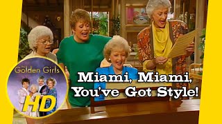 The song writing contest - 'Miami, Miami (You've Got Style)' - Golden Girls HD