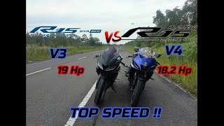 DRAG RACE !! R15 V4 VS R15 V3 || YZF R15 V4 vs YZF R15 V3