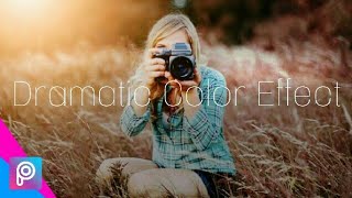 Edit foto Dramatic Color Effect Tutorial Picsart di android