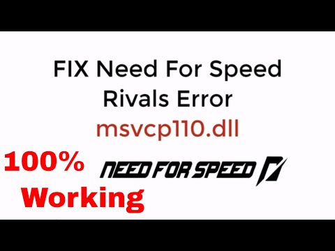 msvcp110.dll missing nfs rivals