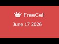 Microsoft Solitaire Collection - FreeCell - June 17 2026