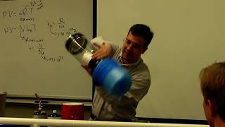 Liquid nitrogen volume expansion