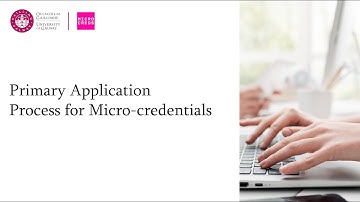 Micro-credentials Online Application Process 2025/26