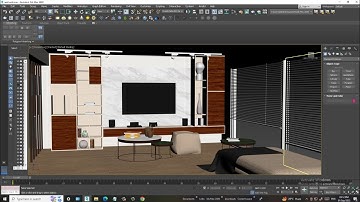3DsMax Tutorials, Learn Texturing a Wall Unit Furniture from Scratch in 3dsmax ( Part 10)