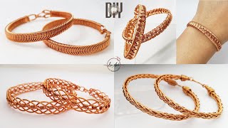 4 most popular unisex bracelet from copper wire | easy tutorial that anyone can do