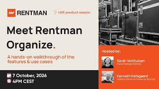 Meet Rentman Organize: Task Management, Time Tracking and Pre-Production | Live Demo