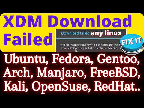 XDM Download Failed to append, convert file part, please check if the drive is full, write protected