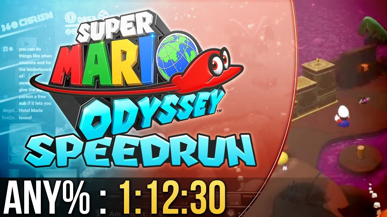 Any% in 01:00:33 by osum - Super Mario Odyssey - Speedrun