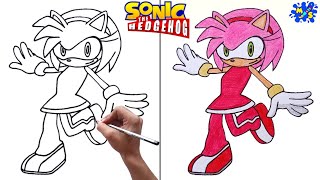 Sonic Exe And Amy Rose Drawing by ShadowFoxy - DragoArt