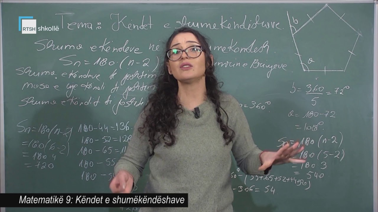 Matematikë 9 - Këndet e shumëkëndëshave