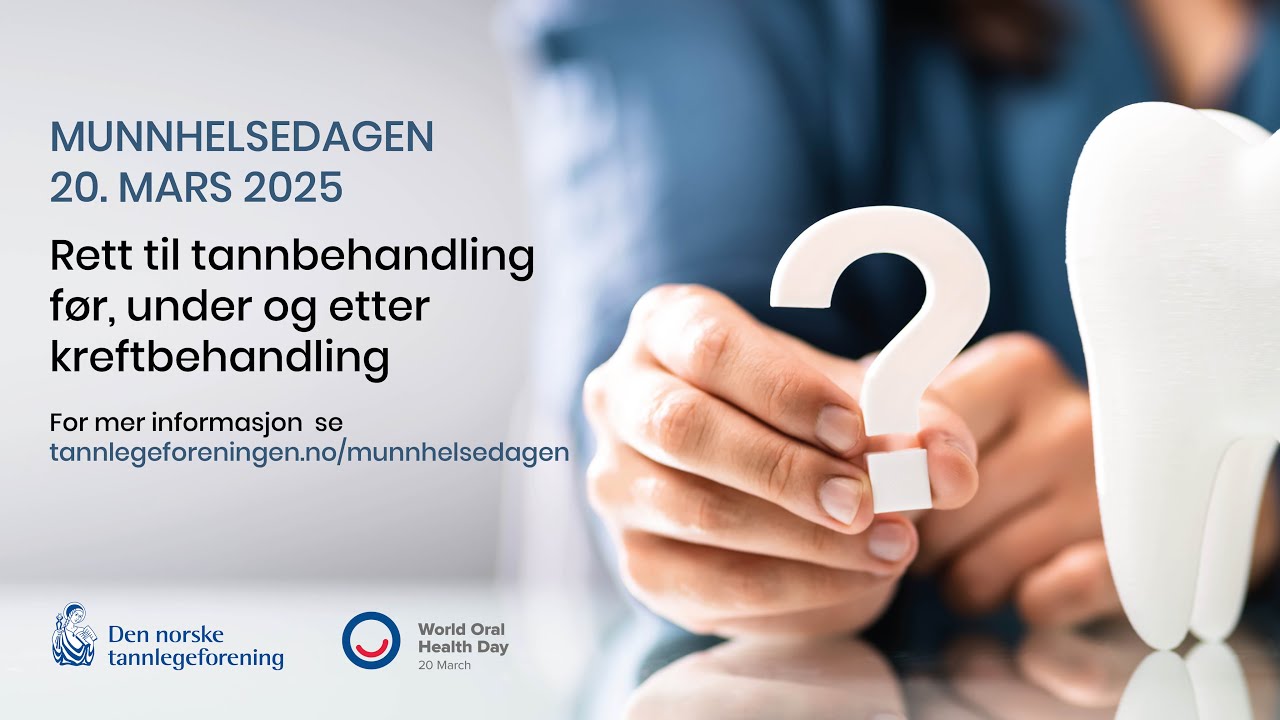Panelsamtale om tannbehandling før, under og etter kreftbehandling - Munnhelsedagen 2025