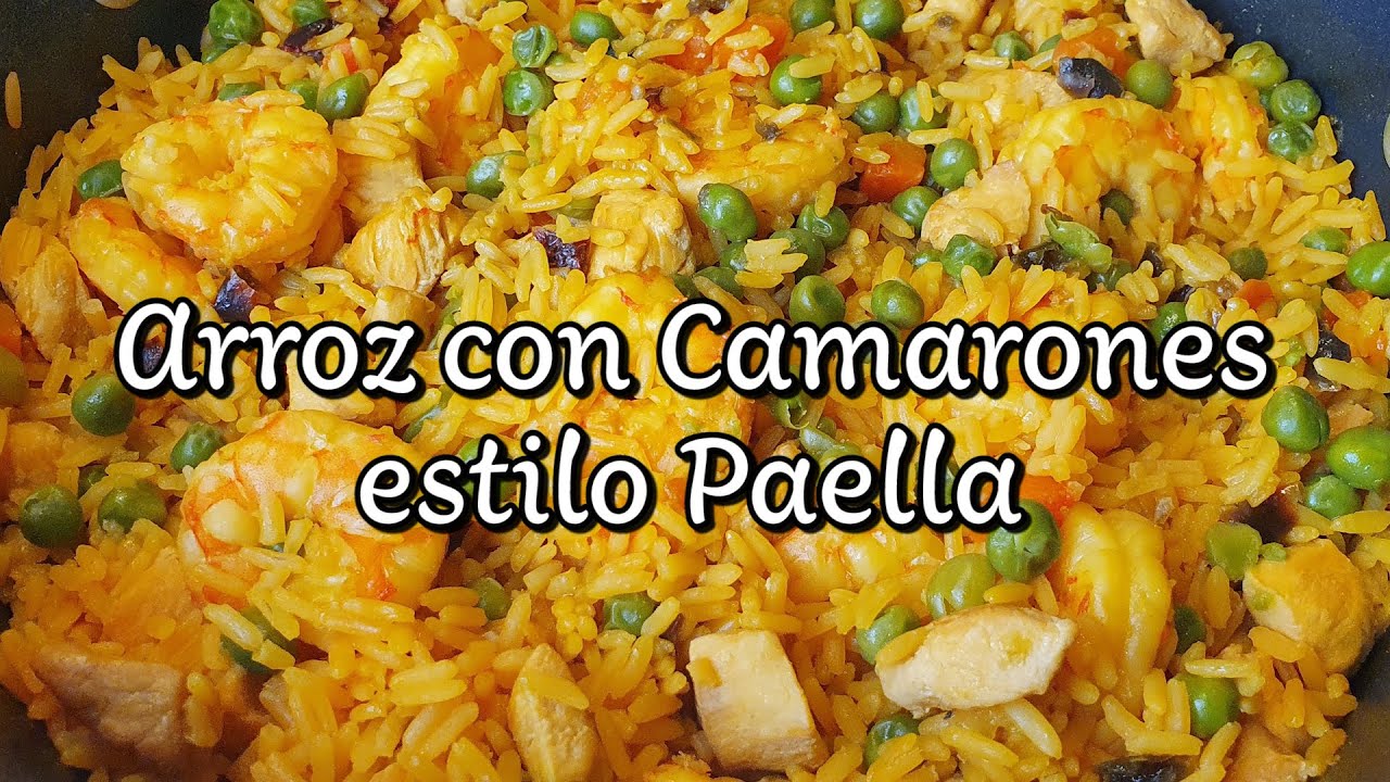 RICE WITH SHRIMPS PAELLA style, you are going to love it. - YouTube