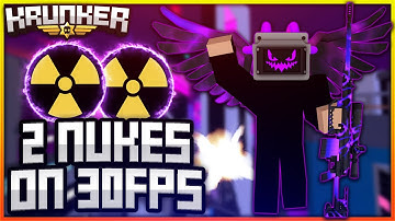 I got TWO NUKES on 30 FPS!!! - Krunker.io