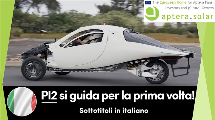 IT: Aptera Motors: ecco il progetto di produzione n. 2! (Sottotitoli in italiano)