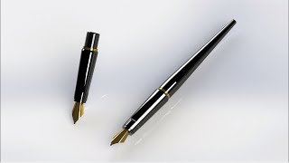 Solidworks Fountain pen 🖋️ Design in || Solidworks Tutorial || Design To World||