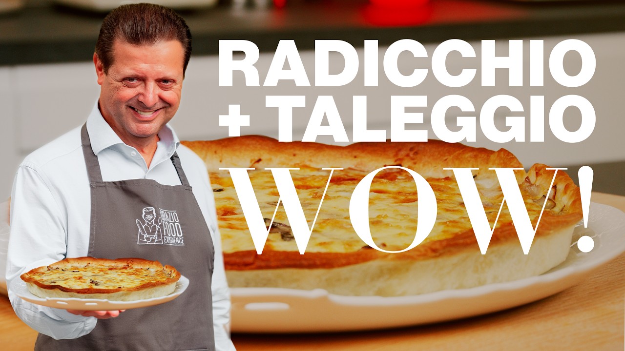 TORTA SALATA DI RADICCHIO TARDIVO E TALEGGIO: CHE BOMBA! 🔥😍