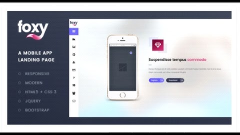 Foxy App Landing Page Template | Themeforest Download