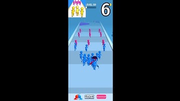 Join Clash 3d - Android Gameplay Walkthrough Part 6 Level 51-60